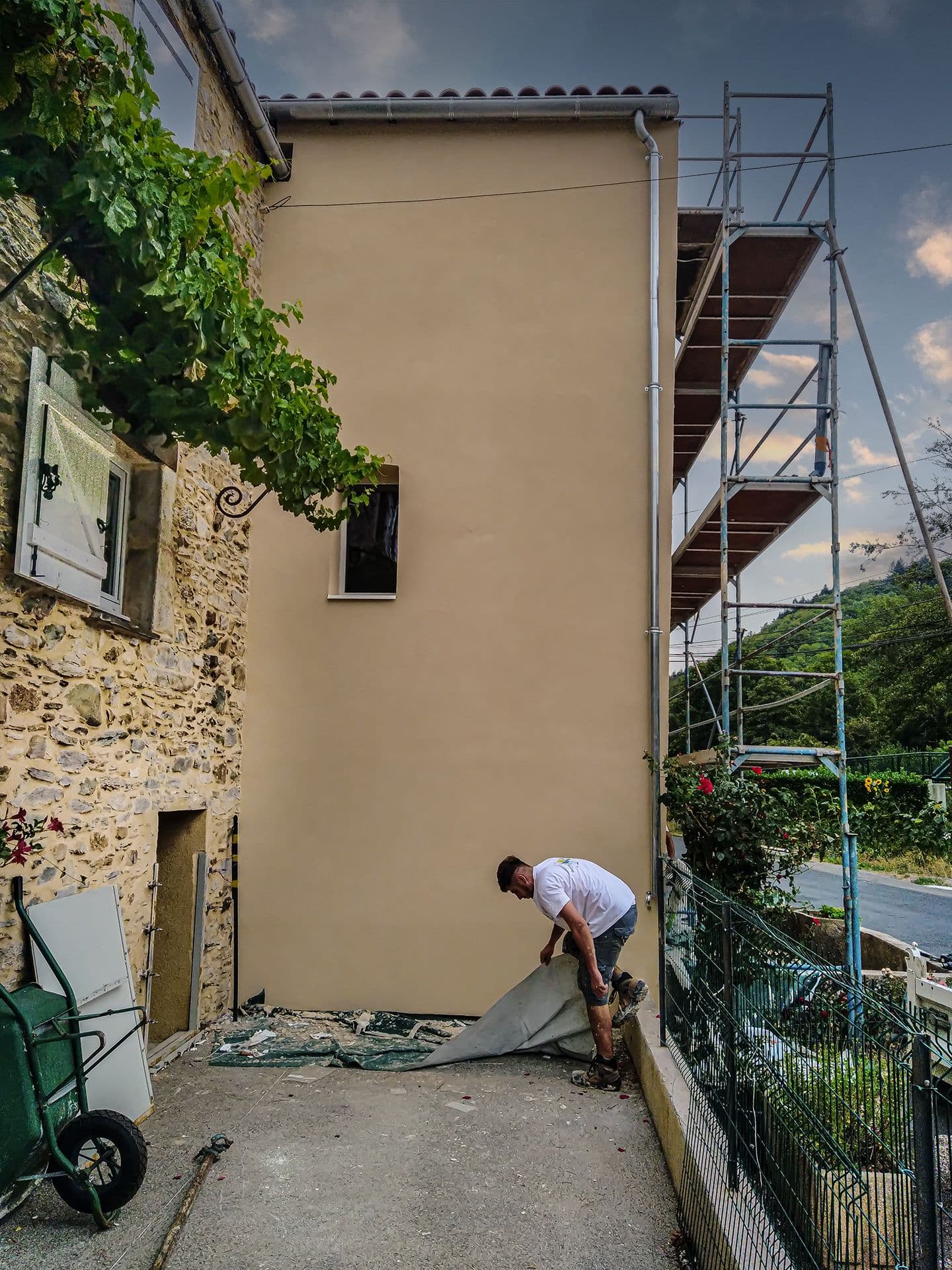 travaux d'isolation thermique par l'extérieur sur bati ancien
