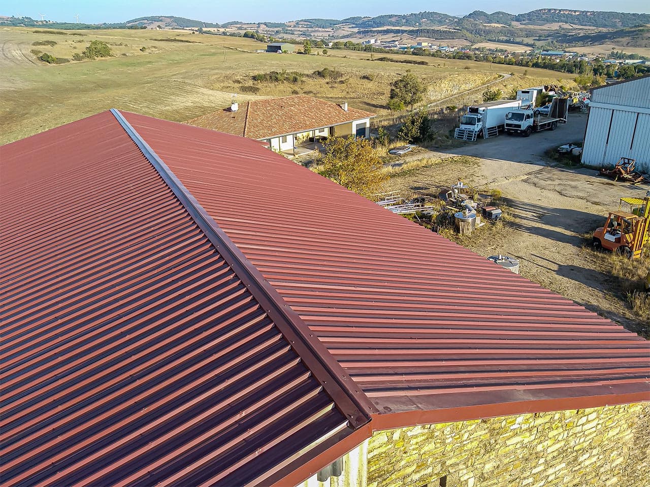 rénovation de toiture en tole ondulée galvanisée