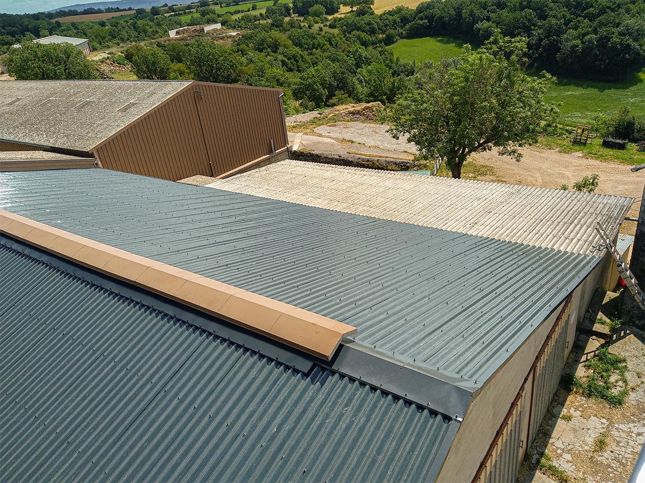 rénovation de toiture en tole